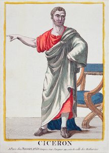 Cicero (kolorowy grawer) autorstwa French School