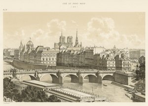 Miasto i Pont-Neuf, 1878 autorstwa French School