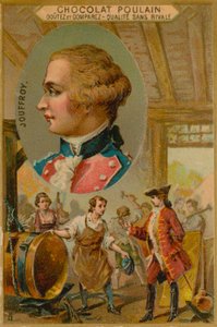 Claude-Francois-Dorothee, markiz de Jouffroy dAbbans, XVIII-wieczny wynalazca francuskiego parowca autorstwa French School