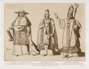 Strój kapłański, rysunki według grafiki Touzee, ok. 1776 r.