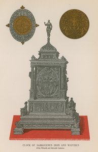 Zegar z damasceńskiego żelaza i zegarki autorstwa French School