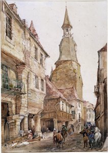 Wieża zegarowa w Dinanie autorstwa French School