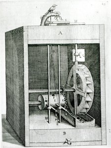 Mechaniczny ptak, z Przyczyn poruszających się sił Salomona de Causa (ok. 1576-1626), 1615 autorstwa French School