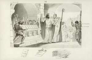 Clovis II, frankoński król Neustrii i Burgundii autorstwa French School