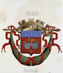 Herb miasta Bordeaux - w „Armorial National de France”, autorstwa H. Traversiera, Paryż autorstwa French School