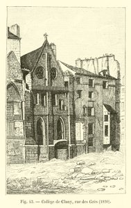 College of Cluny, rue des Gres, 1820 autorstwa French School