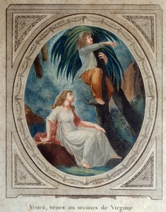 Chodź, pomóż Virginii. Ilustracja do powieści „Paul i Virginie” Bernardina de Saint Pierre (1737-1814). Grawer z 1790 r. La Rochelle, Muzeum Nowego Świata autorstwa French School
