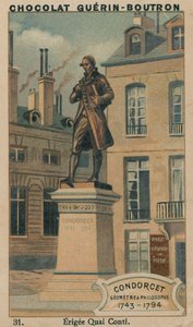 Condorcet, geodeta i filozof, 1743-1794, Erigee Quai Conti autorstwa French School