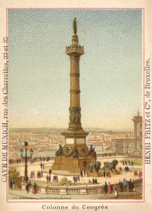 Kolumna Kongresowa, Bruksela (chromolitho) autorstwa French School
