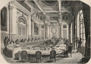 Rada Stanu - Sala Komitetu - Grawerowanie w „Tableau-de-Paris” autorstwa Edmonda Texiera 1852 autorstwa French School