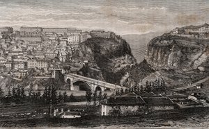 Konstantyn (Algieria) - grawer w „”La France illustree: geografia, historia, administracja statystyczna”” autorstwa V.A. Słodowo-Brązowy. 1884 autorstwa French School