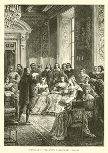 Corneille w hotelu Rambouillet autorstwa French School