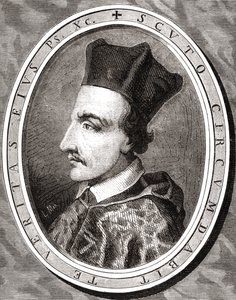 Cornelius Jansen, biskup Ypres, rytowany przez Pannemakera według Latenacciego, z „Histoire de la Revolution Francaise” Louisa Blanca (1811-82) autorstwa French School