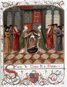 Koronacja Henryka VI w Paryżu w 1431 r. (welum) autorstwa French School