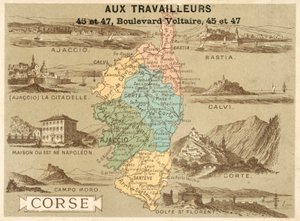 Korsyka (chromolitho) autorstwa French School