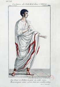 Kostium komika Francois-Joseph (Francois Joseph) Talmy (1763-1826) w tragedii „Cinna ou la Clemence d