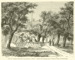 Dziedziniec dawnego Obserwatorium Jezuickiego w Pekinie (rycina) autorstwa French School