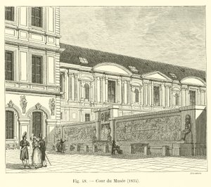 Dziedziniec Muzeum, 1834 autorstwa French School