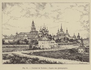 Klasztor Troicko (grafika) autorstwa French School