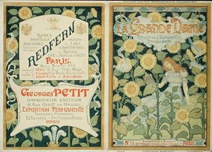 Projekt okładki „La Grande Dame”, ok. 1890 (kolor lito) autorstwa French School