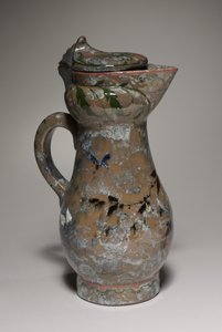 Pokryty Ewer, wykonany przez Fabrykę Haviland w Auteuil, Francja, ozdobiony przez Charlesa Midoux, 1878-1882 autorstwa French School