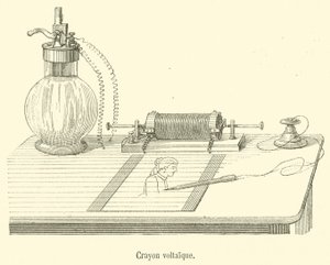 Kredka voltaique (grawerowanie) autorstwa French School