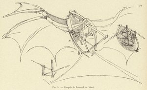 szkic Leonarda da Vinci autorstwa French School