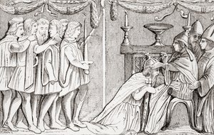 Koronacja Zygmunta na cesarza Świętego Cesarstwa Rzymskiego przez papieża Eugeniusza IV w 1433, z L