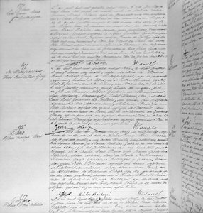Akt zgonu Guy de Maupassant (1850-93) 7 lipca 1893 (pióro i atrament na papierze) (szczegóły) (patrz także 199747) autorstwa French School