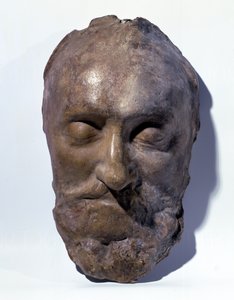 Maska pośmiertna Henryka IV (1553-1610) króla Francji (wosk) autorstwa French School
