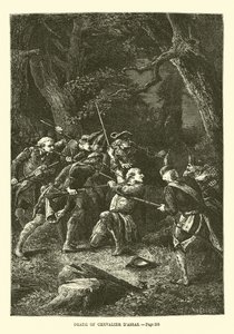 Śmierć Chevaliera dAssas autorstwa French School