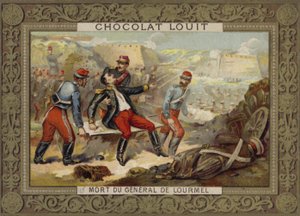 Śmierć generała Lourmela, bitwa pod Inkerman, wojna krymska, 1854 autorstwa French School