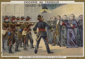Śmierć prałata Darboya, arcybiskupa Paryża, 1871 r. autorstwa French School