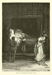 Śmierć Valentine de Milan autorstwa French School