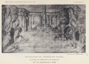 Dekoracja Pyramus i Thisbe (lito) autorstwa French School