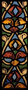 Przedstawiający panel graniczny (ex St Denis 1140-44?) autorstwa French School