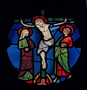 Przedstawiający Ukrzyżowanie, ex Ste Chapelle autorstwa French School