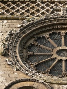 Przedstawiające Koło Fortuny na północnej fasadzie autorstwa French School