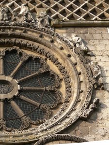 Przedstawiające Koło Fortuny na północnej fasadzie autorstwa French School