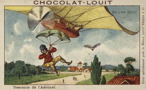 Zejście ze sterowca na spadochronie w 2000 roku autorstwa French School