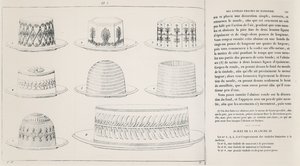 Wzory dla Timbale de Macaroni autorstwa Antonina Carême (grawerowanie) autorstwa French School
