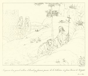 Detal z obrazu XV-wiecznego flamandzkiego artysty Jana Memling autorstwa French School