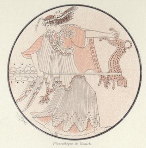 Fragment greckiej ceramiki (kolor lito) autorstwa French School