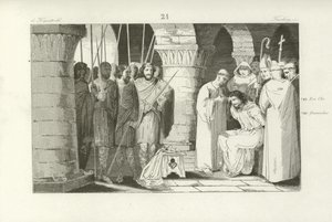 Detronizacja Childeryka III, króla Franków, 752 autorstwa French School
