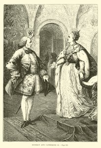 Diderot i Katarzyna II autorstwa French School