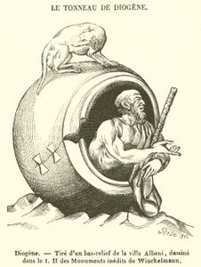 Diogenes (rycina) autorstwa French School