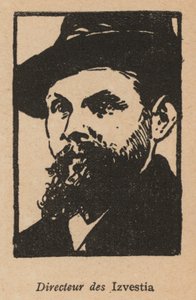 Dyrektor radzieckiej gazety Izwiestia (litografia) autorstwa French School