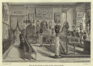 Wystawa mebli do salonu, Pavillon de Flore, Louvre Palace, Paryż autorstwa French School
