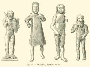 Bóstwa, żelazne figurki autorstwa French School