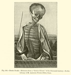 Doktor Śmierć (Grawerowanie) autorstwa French School